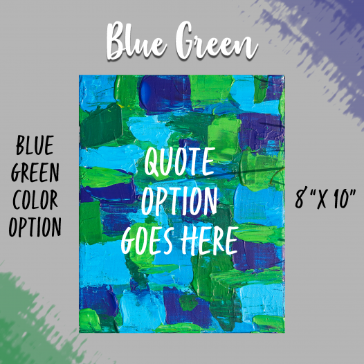 Bold & Beautiful Blue-Green Background Option