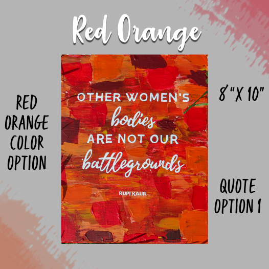 Bold & Beautiful Red-Orange Background Option