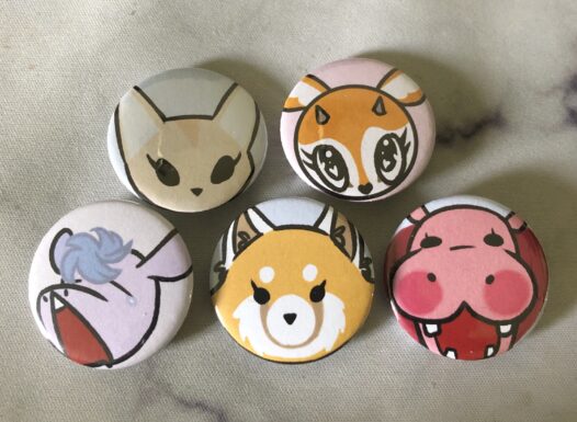 Aggretsuko Pins