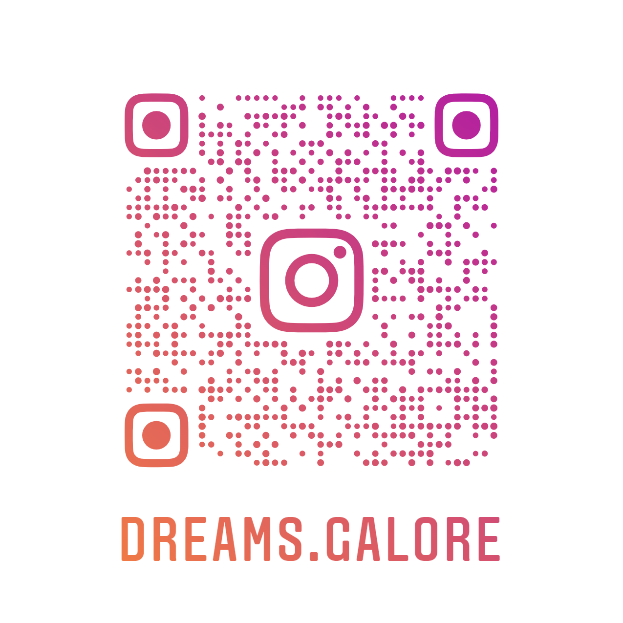 Scan the QR code to have access to our Instagram lovelies 