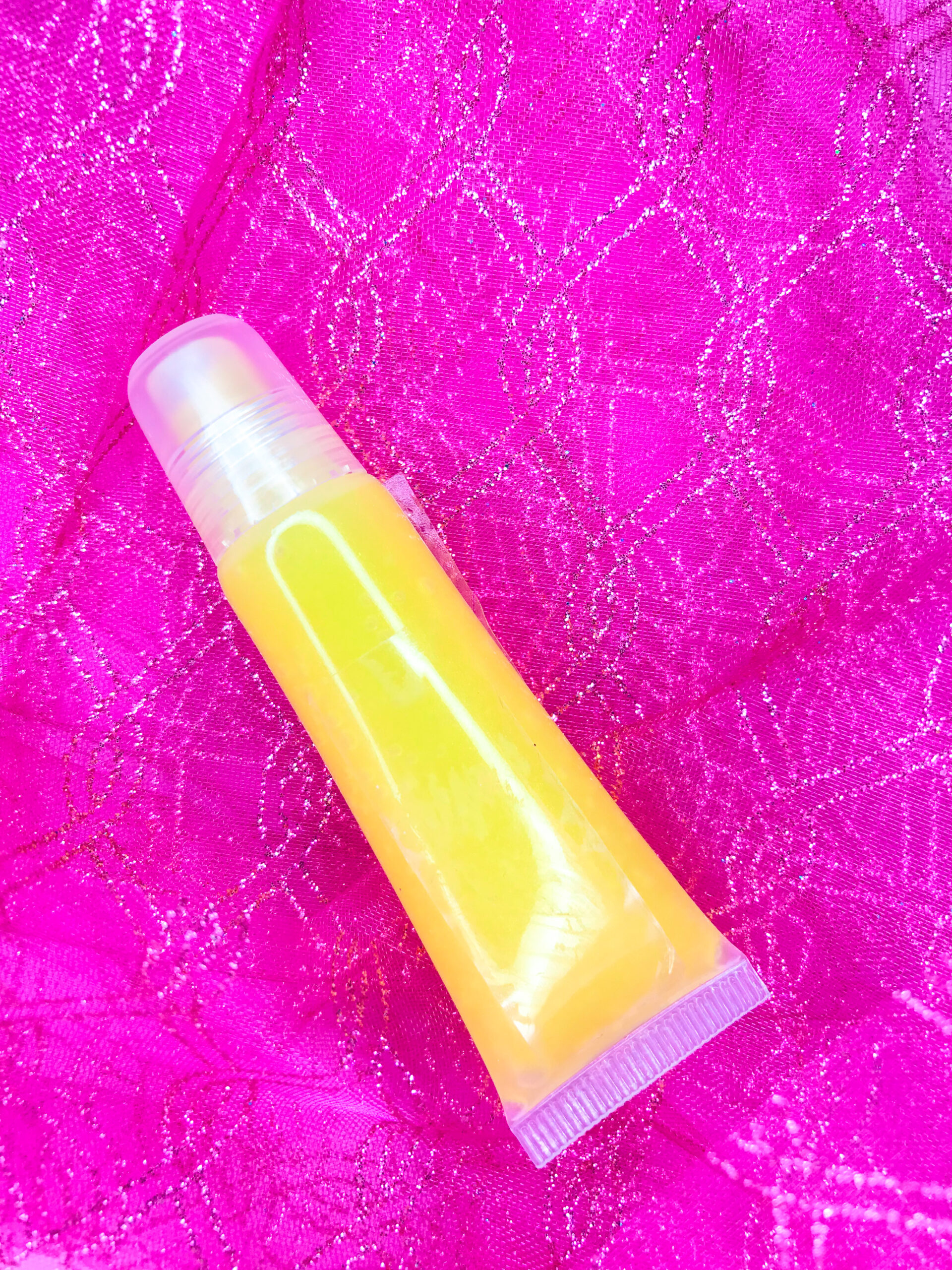 Yellow tube lip gloss