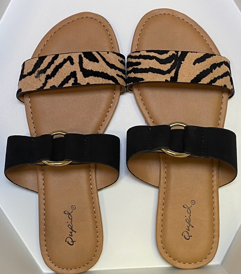 Animal Print Slide Sandals – miiriya