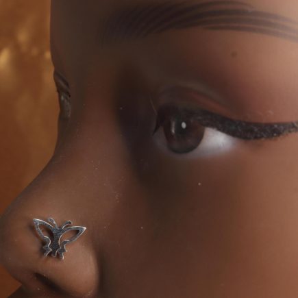 20G Open Wing Butterfly Nose Stud Piercing