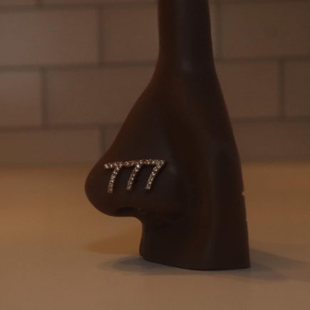 777 CZ Angel Nose Stud