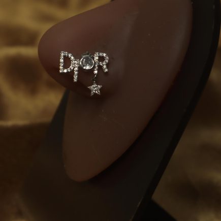 D Word with Star and Circle Nose Ring