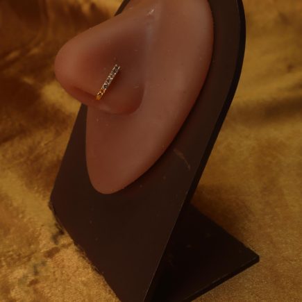 DELILAH CZ Clip-On Non-Piercing Nostril Fake Nose Cuff