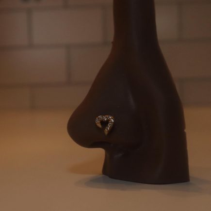 Rich B*Tch Heart  Energy Nose Stud