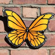 Golden Butterfly Wall Piece