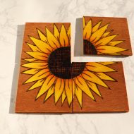 Sunflower Coaster Set