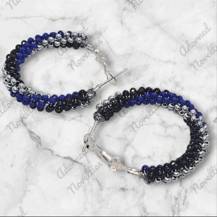 ANA826124 - Royal Blue, Silver & Black 30mm