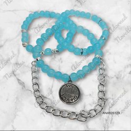 ANA826129 - Scorpio glass bead bracelet combo