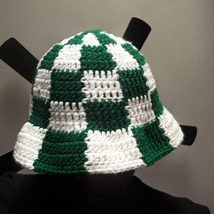 Nigerian flag checkered bucket hat