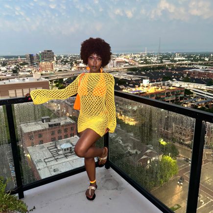 Fisherman net swimsuit cover up