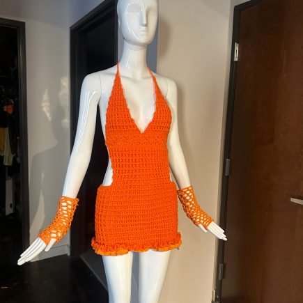 Cutie pie crochet dress set