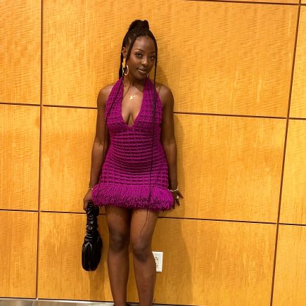 Waffle n’ syrup crochet dress