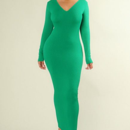 Thankful Ribbed bodycon Dress