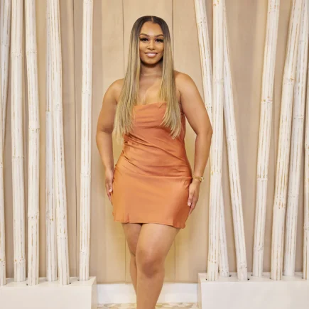 Hazel Satin Dress