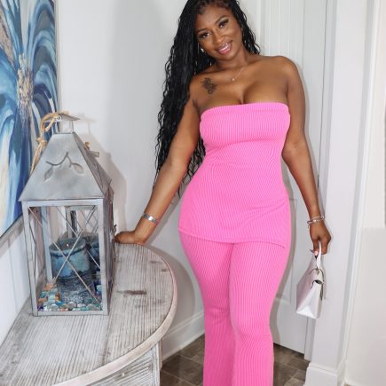 Ribbed pants set