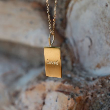 AMOR DEUS What's Love Necklace  "Loved" Variation