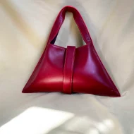 Remy Pomegranate Leather Bag